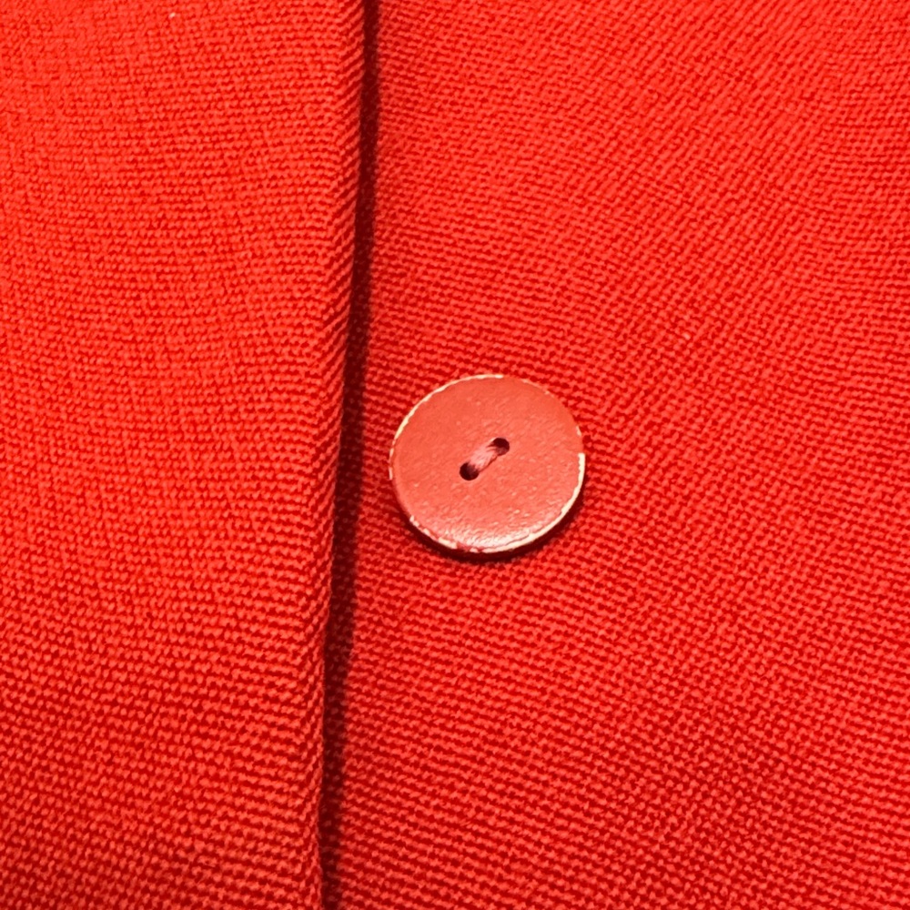 Vintage 1960s Rodrigues Red Embroidered Women's Coat - Picture 4 of 8